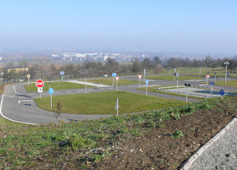Gelände der Jugendverkehrsschule Esslingen