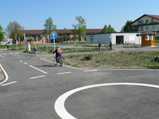 Gelände der Jugendverkehrsschule Esslingen